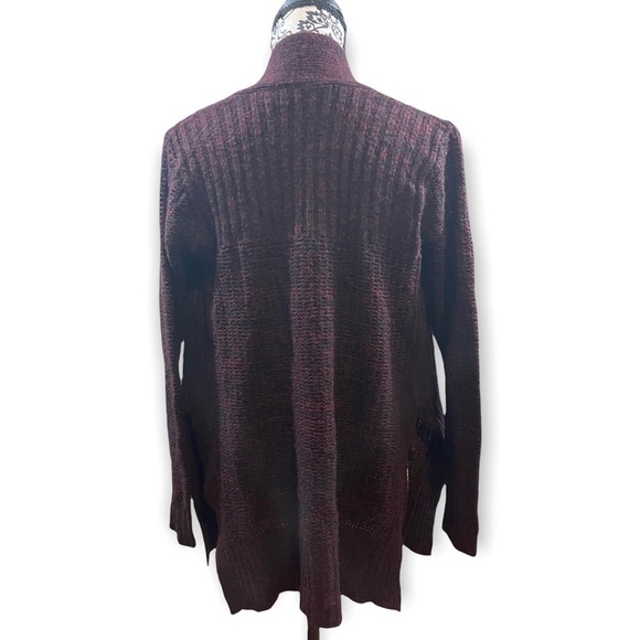 DAYTRIP burgundy/maroon marled cardigan. Size small - Picture 6 of 9